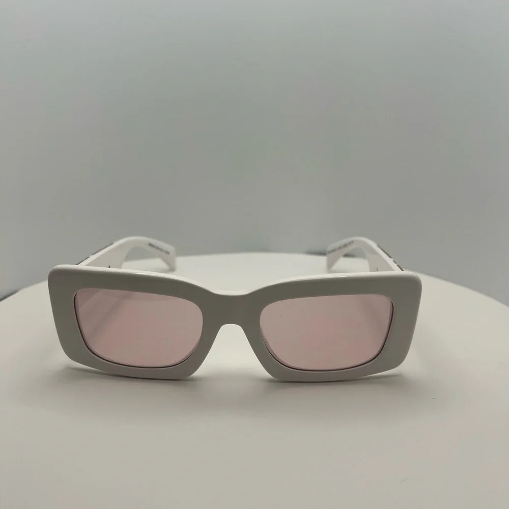 Versace White Sunglasses with Rose Lenses - Picture 4 of 6